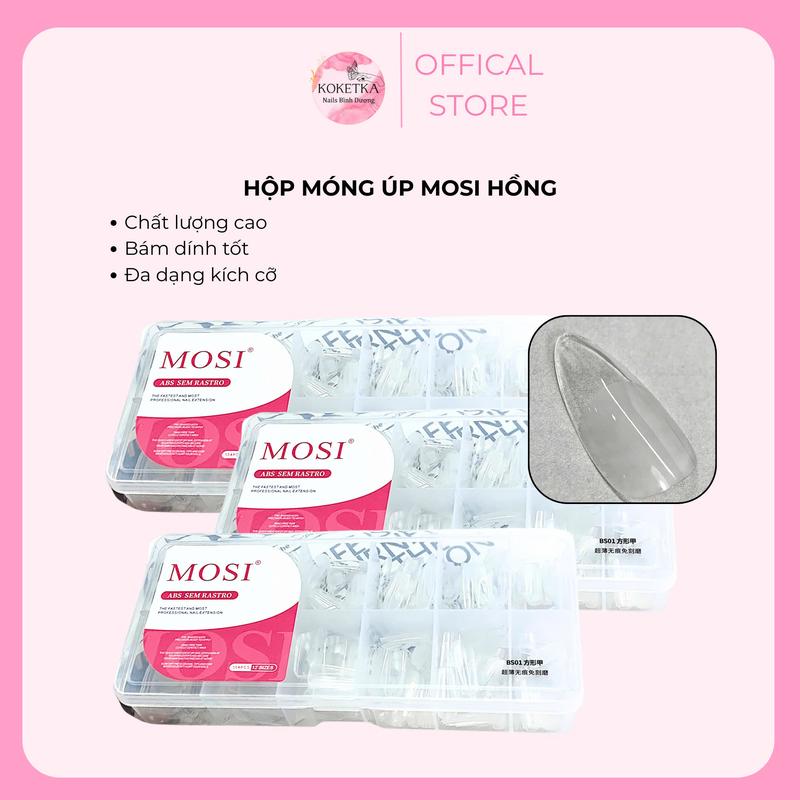 Hộp móng giả Mosi 504 Móng giả Mosi - Chất lượng cao dễ dán giữ lâu Form đẹp hot trend Làm Nail