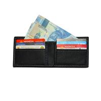 Gambar WELCOME TO PARADISE Dompet Pria Koin Ritsleting Kulit PU dua Kali Lipat Uang Kartu - HITAM dari Amt Cloths Officiall Store Kab. Garut 4 Tokopedia