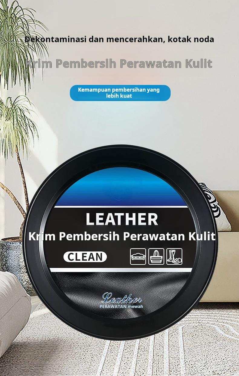Krim Pembersih Kulit Interior Mobil Barang Impor Lilin Khusus untuk Perawatan Kulit Sepatu dan Tas Kulit Krim Pembersih Perawatan Barang Kulit