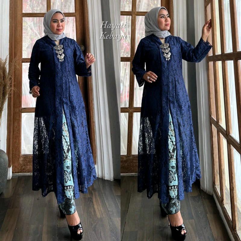 (COD)Kebaya hayati//Kebaya floy panjang//Kebaya pesta terbaru//kebaya modern 6