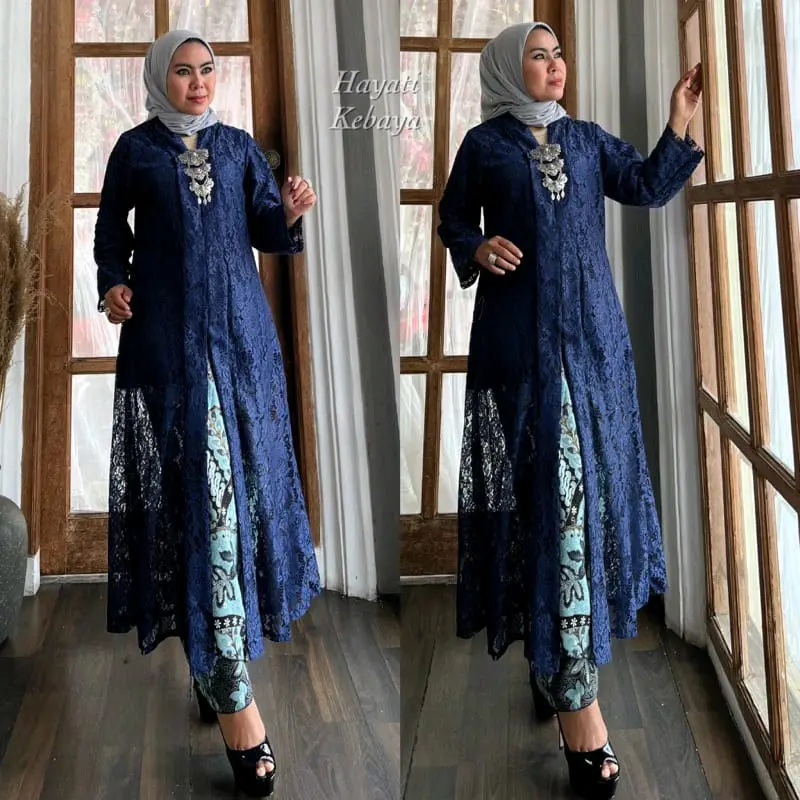 (COD)Kebaya hayati//Kebaya floy panjang//Kebaya pesta terbaru//kebaya modern 6