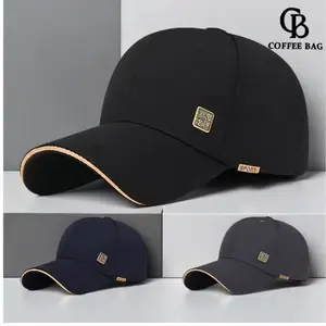 [CB] Pria Wanita Topi Baseball Metal Patch 6 Panel Sport Outdoor  Katun Poliester-TPI-81