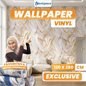 [Exclusive Ninds Homedecor] Wallpaper Dinding 1.2x2.8 m Motif Pilihan Lengkap | Neospace Decor
