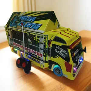 miniatur truk oleng jumbo + suara telolet Basuri bisa kasih nama dan foto anak
