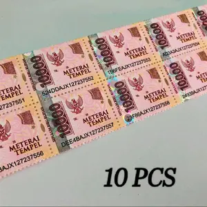 Materai Tempel Resmi 10000 Original - Resmi dari Pos Indonesia, Berkualitas Tinggi