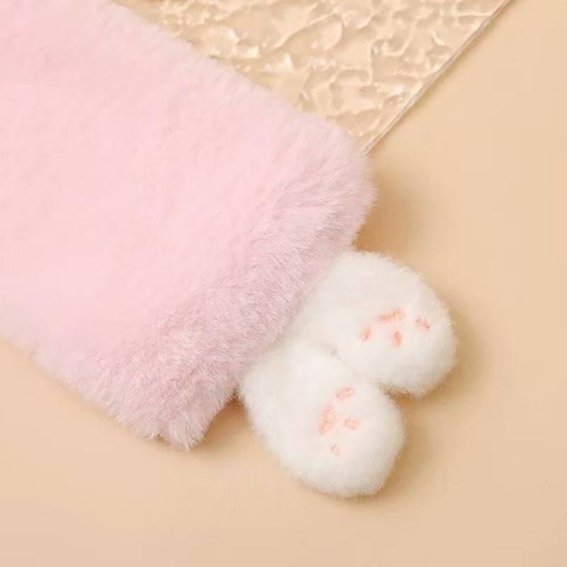 Product Introduction of Cute Rabbit Baby Warm Scarf Winter Korean Thick Fur Boy Girl Anti-Cold Outdoor Windproof Kids Plush Neckerchief 21
