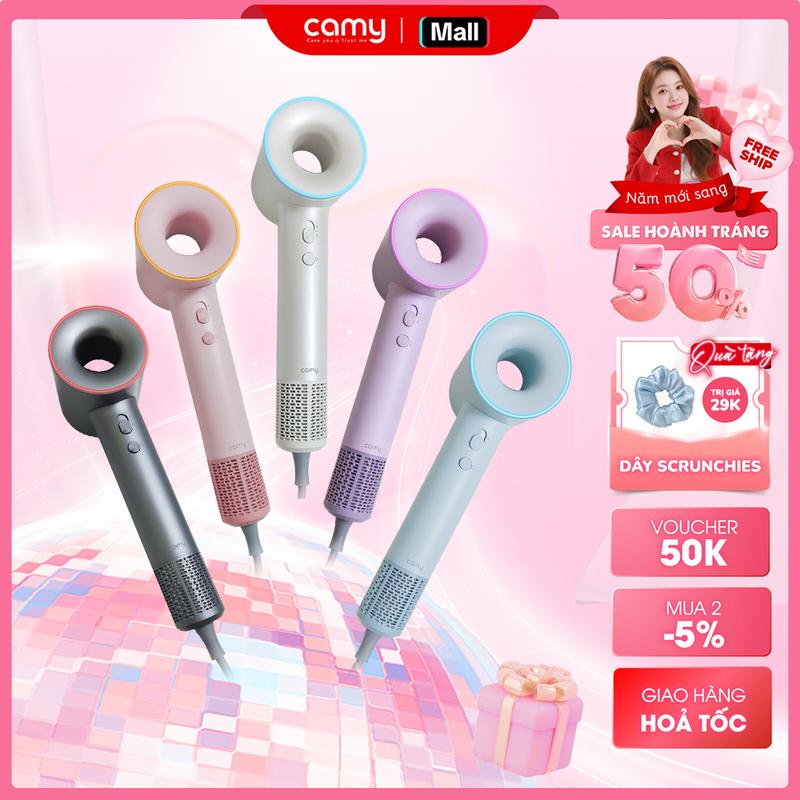  Máy sấy tóc ion âm Camy Cloud Wave 2 chiều nóng lạnh tốc độ cao 1600W bảo vệ tóc bảo hành 12 tháng 