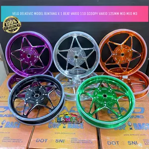 VELG DELKEVIC X-1 SERIES BINTANG BEAT/VARIO110/SCOOPY VARIO125/150 MIO M3 MIOSPORTY VARIO 160 ABS STYLO 160 Accessories Motor Motorcycle