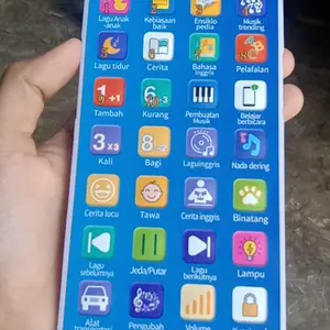 Mainan Telepon Anak HP / Ponsel Mainan Edukasi anak-anak dengan lampu warna-warni dan musik belajar Bahasa dan Pengetahuan Umum