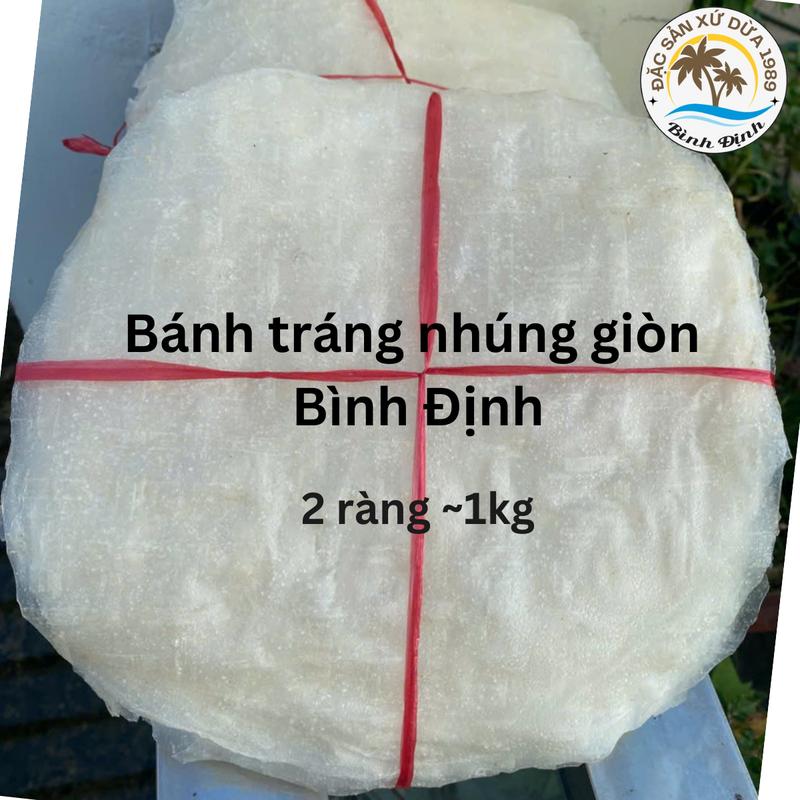 Bánh tráng gạo nhúng giòn HÌNH TRÒN size 26-->28cm, khoảng 35~40 CÁI ~ 1KG 0