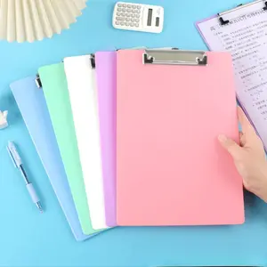 Mike Toko H1046 Papan Jalan A5 Plastik 22 cm Klip Kuat Warna Pastel untuk Sekolah Kantor Cafe Restoran Bahan Berkualitas Desain Praktis dan Fungsi Serbaguna H1047