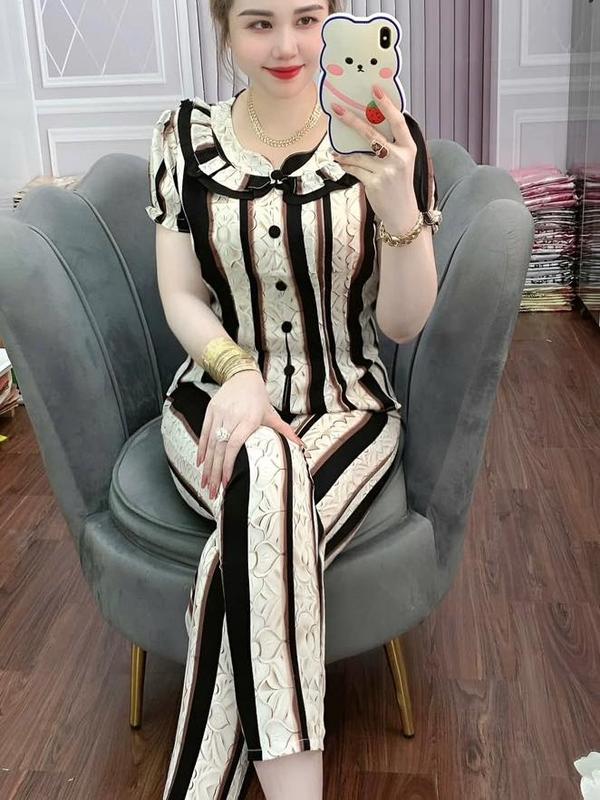  Đồ Bộ Dài Ống Suông Vải Lụa mango loại 1 size 40-76 ký #0789 