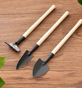 Sekop Garpu Garukam Mini Tanaman Beli 1 Dapat 3 Warna Hitam Besi Dan Kayu Coklat Paket Ekonomis