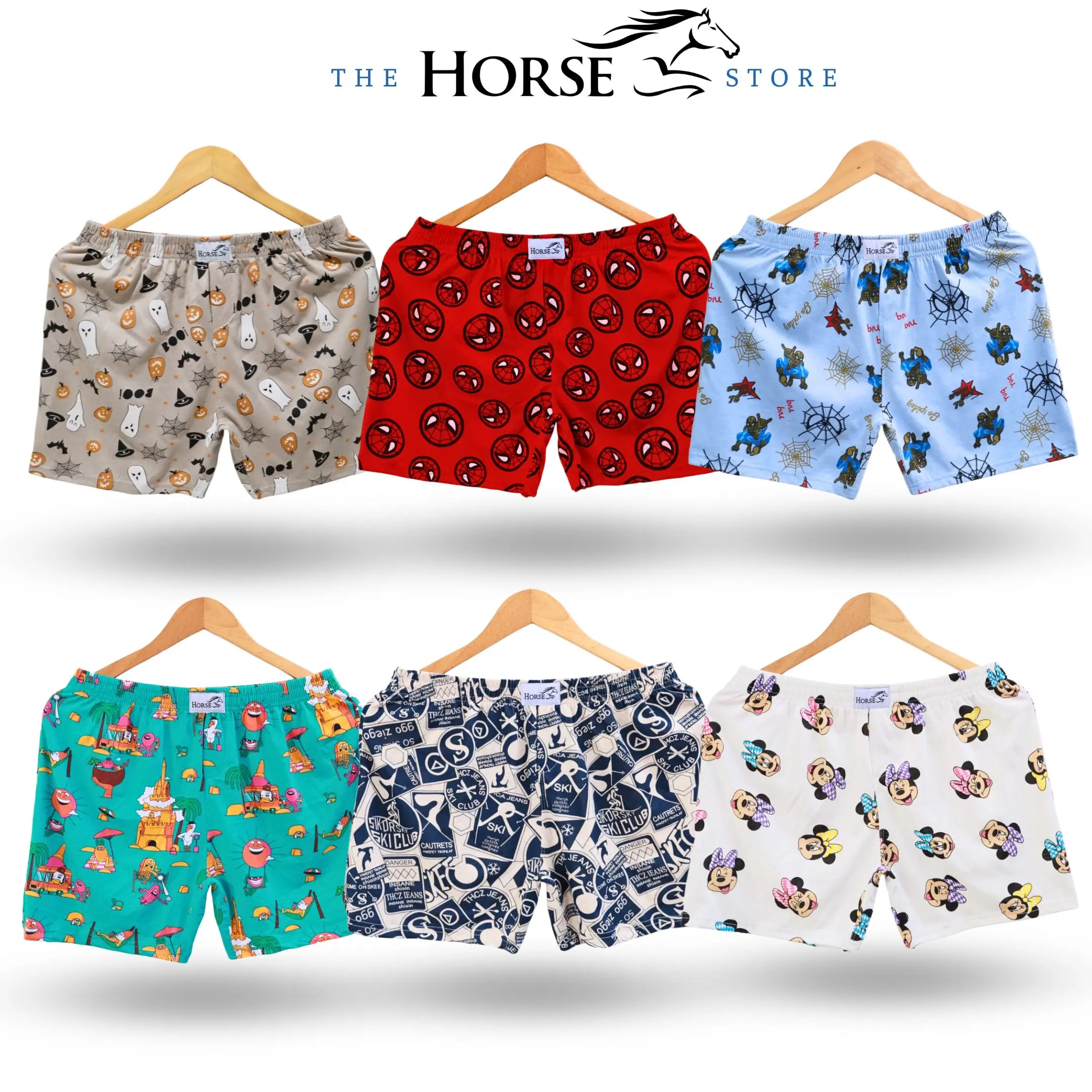 Chọn Mẫu - Quần Đùi Nam Nữ HORSE, Mặc Nhà, Mặc Ngủ Thoải Mái Mát Mẻ