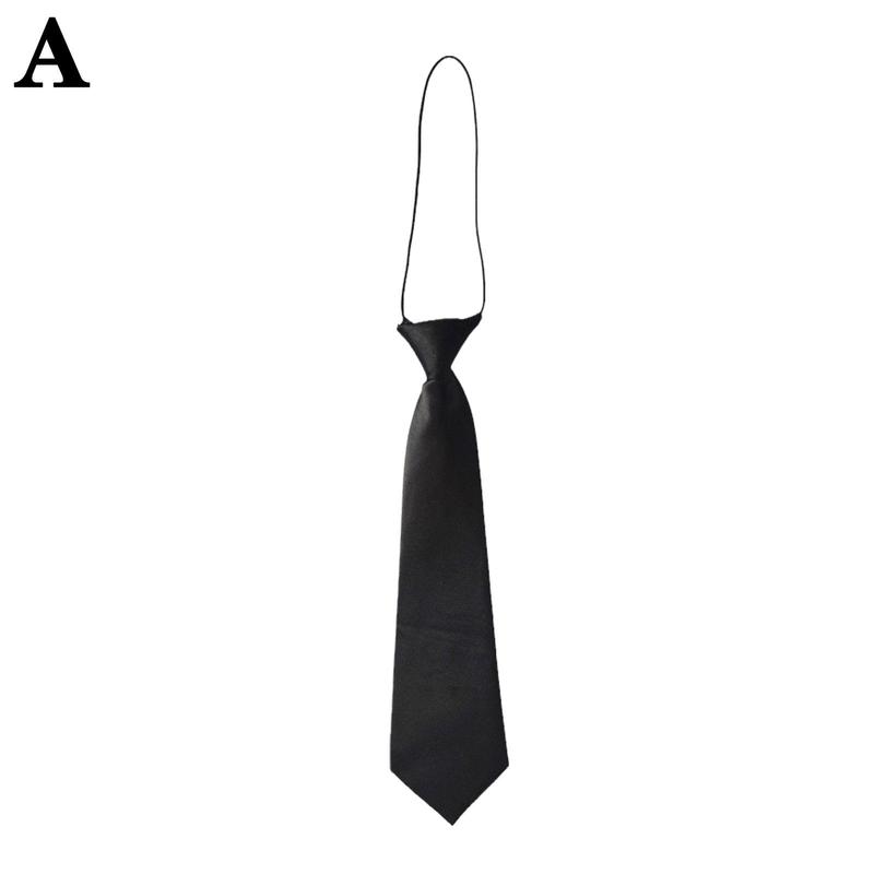 Product Introduction of Boys Satin Elastic Neck Tie For Wedding Prom Christening Kids Ties Children V9C4 21