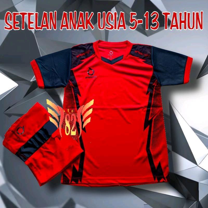 Bisa Request Sablon Nama Nomor Setelan Jersey Bola Anak Baju