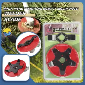 Pisau matun rumput Pisau Mesin Pemotong Rumput potong rumput 6 blade mata Pisau 6 Inch Kepala