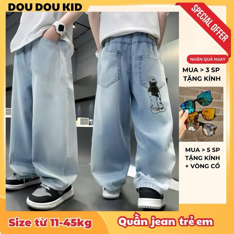 [DOU DOU KID] QJ28 Quần Jean Trẻ Em Cho Bé 11-56kg