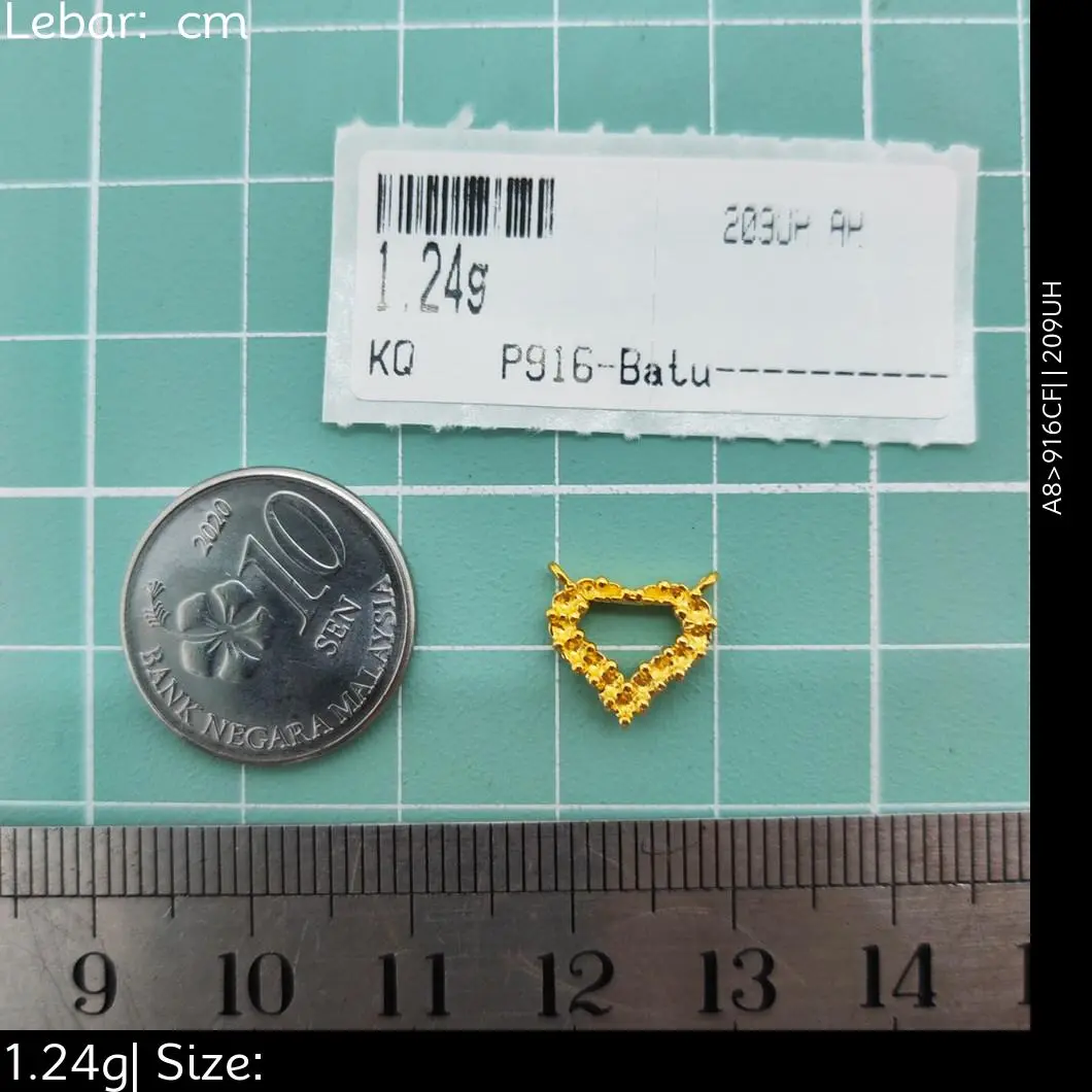 Emas 916,Loket Batu  Design:8717<209UH>916CF(A8)-Size:
