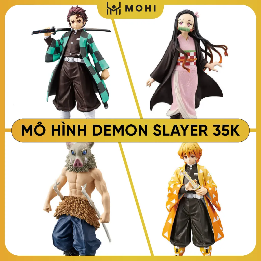 Mô hình trang trí Kimetsu No Yaiba tận 35k, nobox. Mô hình Demon Slayer