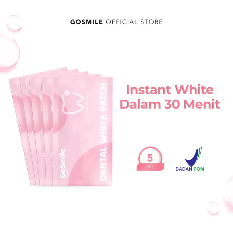 Go Smile Dental White Patch - Untuk Memutihkan Gigi seperti Bleaching dengan Glycerin Menthol dan PVP [BPOM] 0