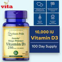 Gambar Puritan's Pride Premium Sunvite 10000 IU Kapsul Cepat Rilis 100 Softgels Suplemen Vitamin D3 10000 IU untuk Penyerapan Cepat dari Tokovita1981 Kota Administrasi Jakarta Utara 1 Tokopedia