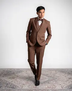 Full Set Jas Pria Semiwool Stretch Doff (Jas + Celana + Rompi+ Dasi) - YUNG