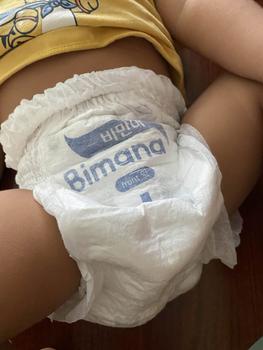 Product Review of [TẶNG 1 QUÀ] COMBO 2 bịch Tã bỉm Bimana Hàn Quốc thấm hút tốt, mỏng thoáng và an toàn cho bé from A** n**n 0