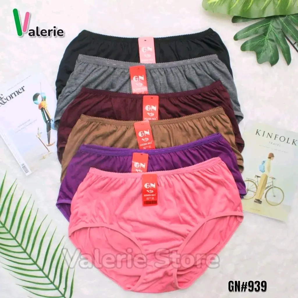 (12 Pcs) CELANA DALAM WANITA GOLDEN NICK CD PEREMPUAN KATUN POLOS GN 937 939