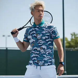 Baju  Tshirt Pria Dewasa Motif OCEAN MOTION Design Printing Lengan Pendek Bahan Katun 100% Premium shirt retro xxl kaus polo