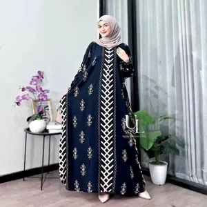 Kaftan Soleha Premium Rayon Super Jumbo Busui Dress Nyaman Panjang Tebal LD 140 Super Premium etnik