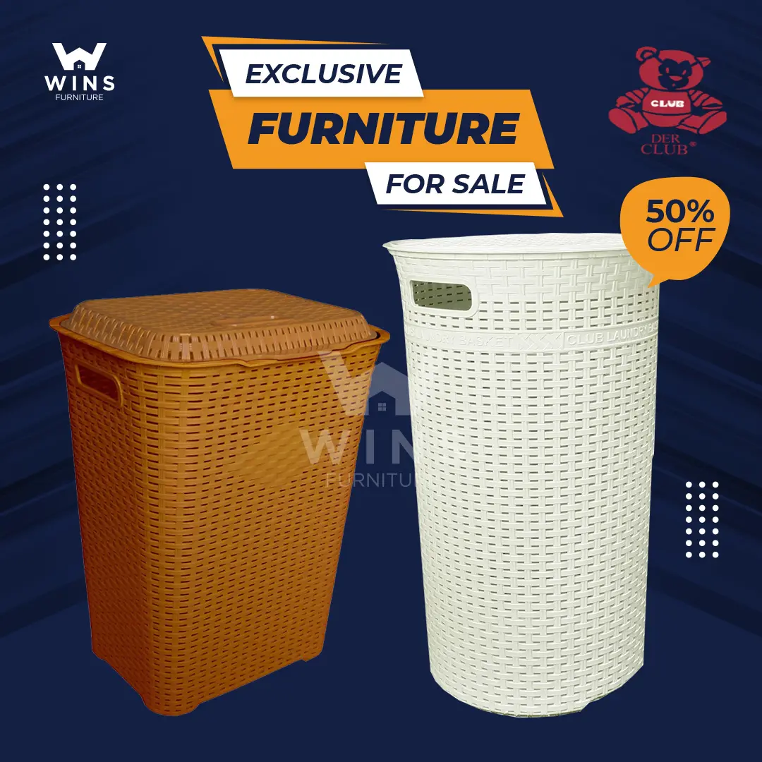 Club Laundry Basket Minimalis CRB Keranjang Serbaguna Tempat Baju Kotor Dan Bersih Laundry Bag