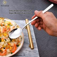 Gambar [EXCLUSIVE YENNY DI CHINA] TEXANIA Set Sendok Garpu Korea Stainless Steel Tebal Anti Karat Gold - SIlver Isi Total 24pcs Kitchenware - SILVER LENGKAP Isi - 24pcs, Preorder dari Texania house ware store Kab. Tangerang 4 Tokopedia
