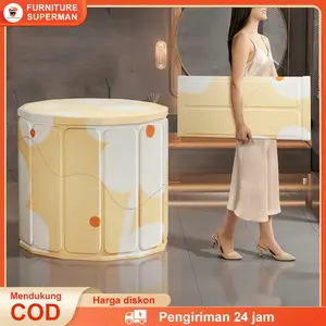 Bak Mandi Lipat SPA Portable Bathtub Portable Dewasa 116CM Bak Mandi Lipat Isolasi Panas Anti Bocor