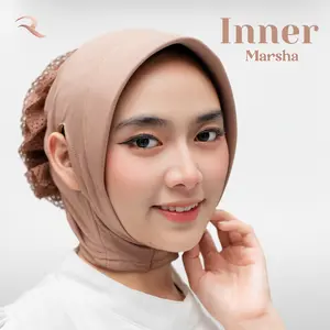 RN - Ciput Pad anti Budeg cepol Kerudung persegi lubang telinga