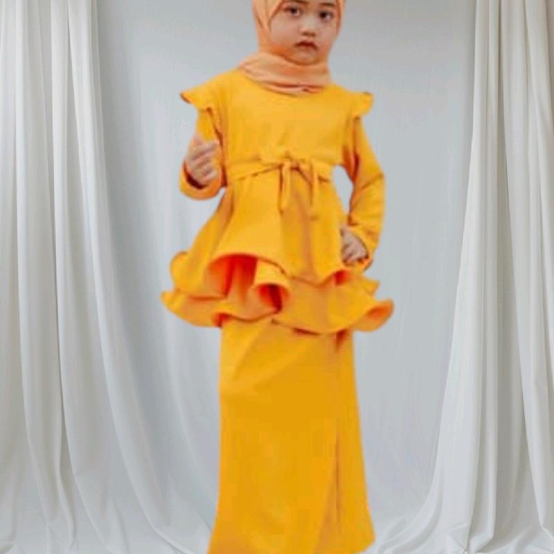 Ready Stock Baju peplum Baru Stock 2y to 12y Kanak kanak 4