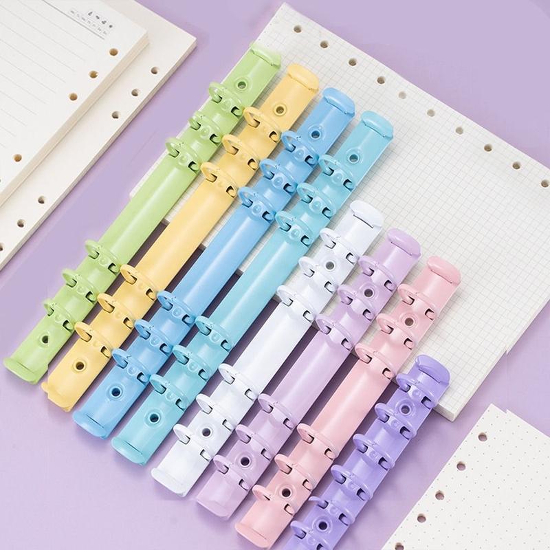 Colorful Detachable Metal Spiral Rings Binder Clip DIY Diary A8 Paper Binder Clips Album High Quality Loose Leaf Ring File Folder 0