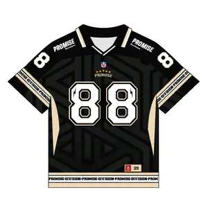Jersey Oversize Vintage BLACK Number 88 Promise Unisex Jumbo Big Size Baju Skena Pria Wanita Tshirt Sport Dryifit Milano Kaos Olahraga Dewasa Anak