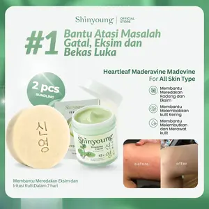 [Bundling 1] Shinyoung Binahong Cream & Sabun Yunso Salep Gatal Salep Eksim Salep Kulit Salep Panu Salep Kurap Krim gatel Krim Eksim Anti Gatal Sembuhkan Gatal Luka Radang Kulit BPOM Melembutkan Kulit Jamuran