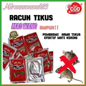 20 pcs Racun Tikus Maowang Beras Merah Bungkus Merah Original pebasmk tikus
