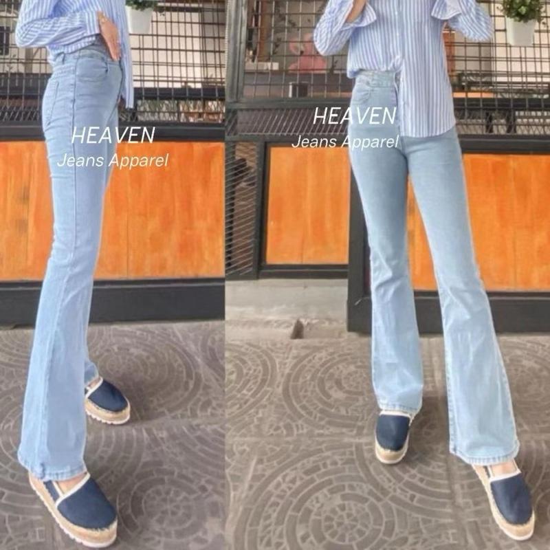 Celana Highwaist Cutbray Jeans Loose   Panjang Wanita Korean Style Denim Melar Kekinian Cewek 4