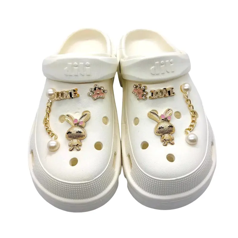 Dilivi 805 sandal baim fuji & wedges wanita dewasa jibitz rabbit tali belakang model kekinian Wanita 4