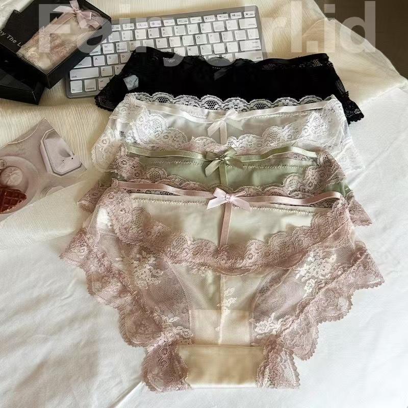 Celana Dalam Brokat Renda Halus Dan Modis Cd Transparan /Celana seksi wanita Seamless 1