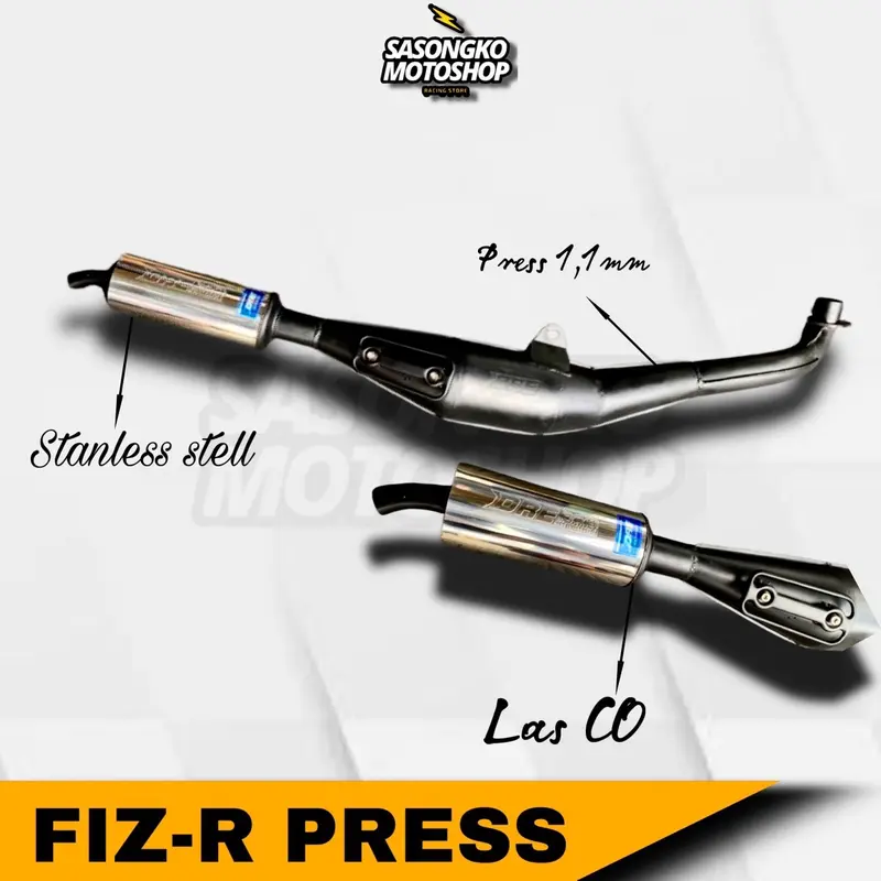 ￼Knalpot Standar Racing Fiz R/Fiz/Force1 Slip On Prepet Bleyer silincer stanless stell Ori DRE RACING 0