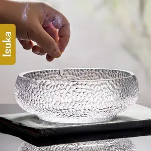 Asbak Kaca Besar Bening Asbak Aesthetic Motif Unik Souvenir Mewah Aquila