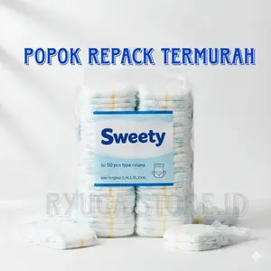 POPOK ISI 50 pcs REPACK | PAMPERS CELANA TERMURAH | diaper S,M,L,XL,XXL Bayi