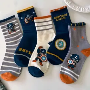 6 pasang kaos kaki anak cowok TK SD usia 3-9 tahun Fashion anak laki laki