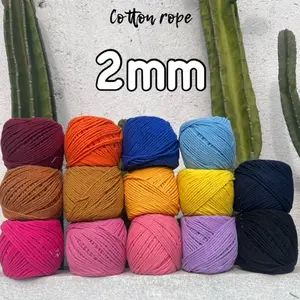 benang katun rajut 2mm cotton rope