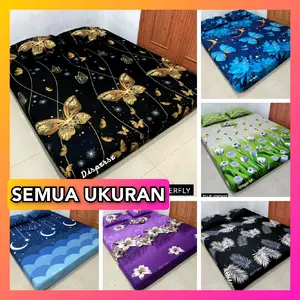 Sprei homemade seprai set motif bunga aesthetic semua ukuran