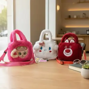 Tas Boneka/ Tas Selempang Karakter/ Tas Bulu Karakter/ Tas Jinjing Boneka